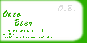 otto bier business card